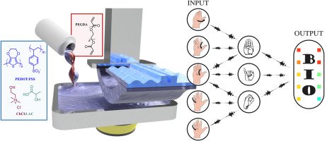 graphical abstract 'Recent Advances and Developments in Injectable Conductive Polymer Gels for Bioelectronics'